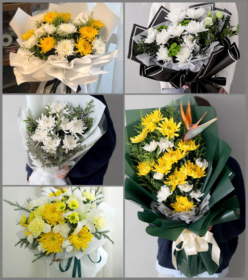 贵州毕节市织金县金龙乡建福村白事花束代送